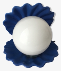 Blue Shell Lamp From The 70s"  Src="https - Lampe Coquillage Bleu Vintage, HD Png Download, Free Download